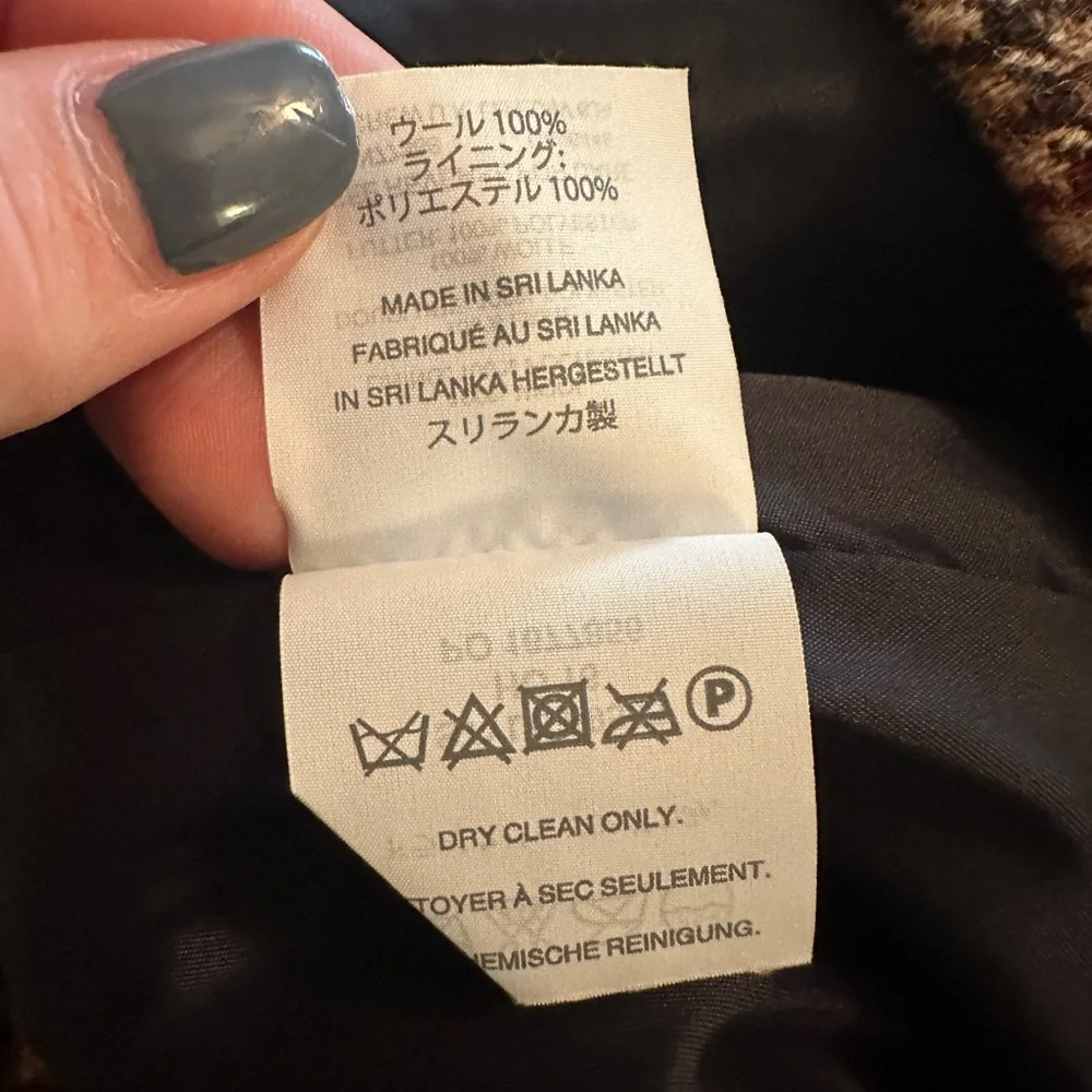 J.Crew Black Sweater with Striped Collar - Size XS